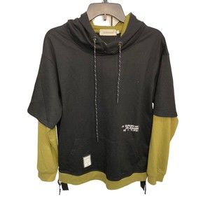 Gurunvani Pullover Hoodie‎ Size Small Black/Olive